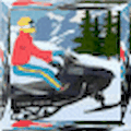 Snowmobile Extreme Jump