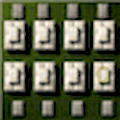 Mahjongg 3d (094) Numbers - 8 Pyramids